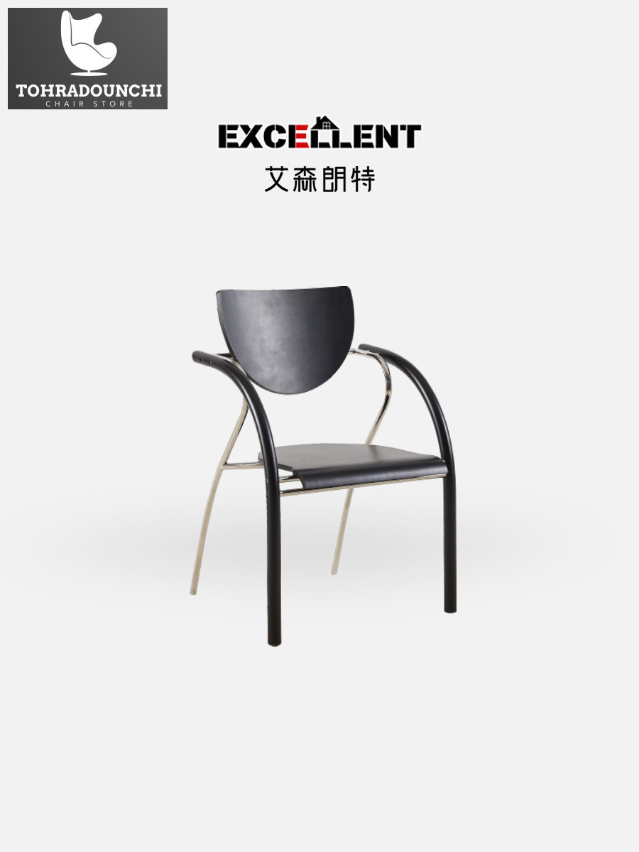 Eisenhower bekas ruang tamu rumah tangga stainless steel kayu padat kursi meja makan desainer Nordic