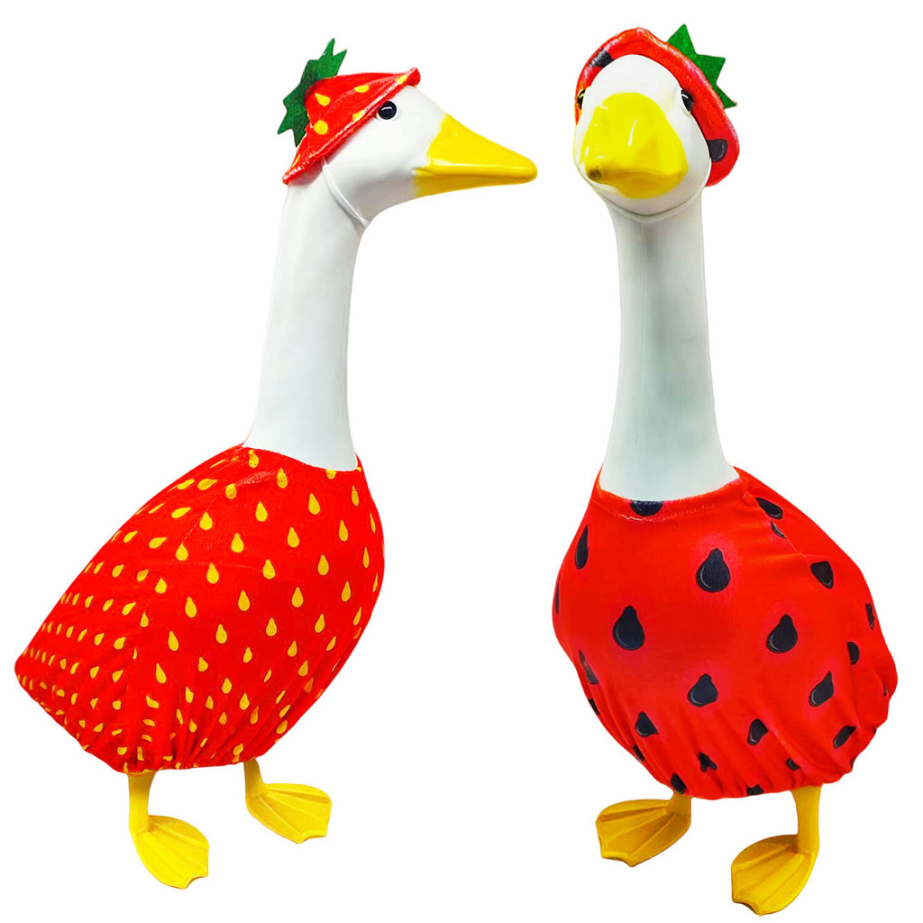 Boneka  61g Rumput 2024 Pakaian Buah Angsa Putih Besar