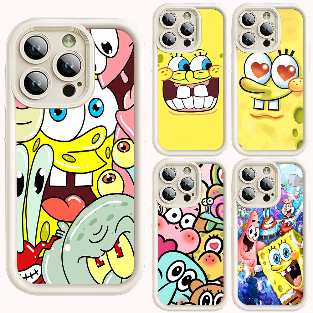 L-76 Spongebob Putih Casing Untuk VIVO Z1 Pro Y81 Y81S Y95 Y93 Y91 Y91C Y28S Y28 2024 Y22 Y22S Y21 Y