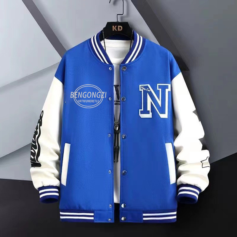 Jaket Pria  Trendy baseball jersey semi dan musim panas 2023 versatile baru melepaskan biasa panjang