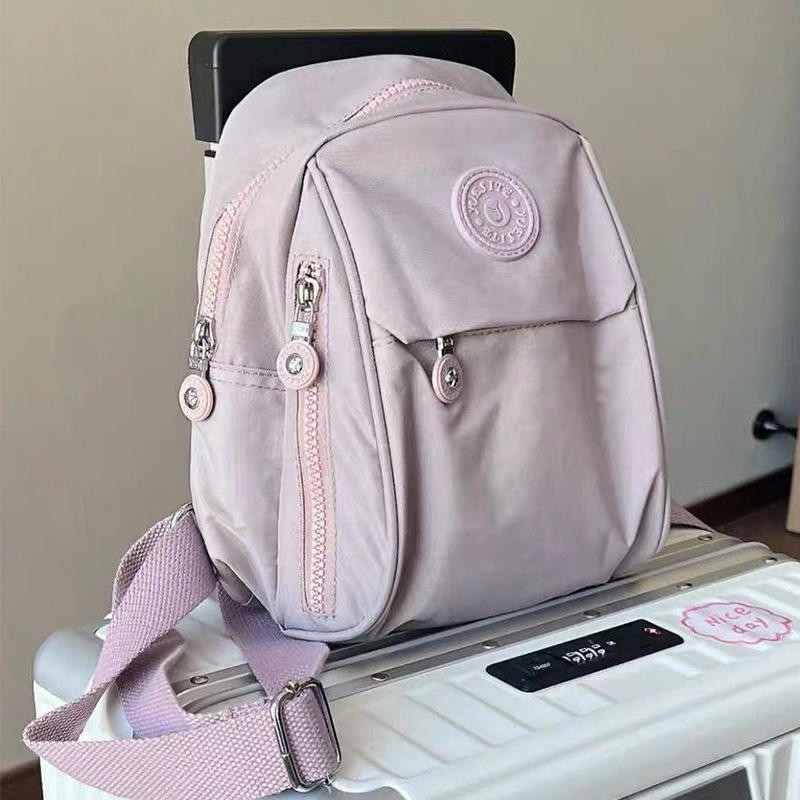 Tas mini Jepang ransel kain Oxford wanita tahan air ransel kecil berbahan kanvas serbaguna