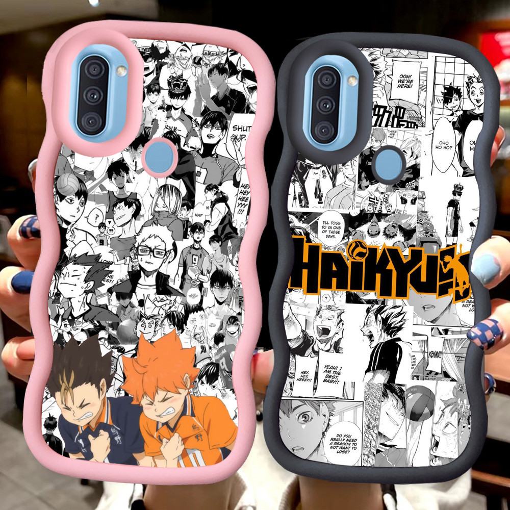 Z-42 Haikyuu Merah Hitam Pink Casing untuk Samsung Galaxy A20 M10S M20S A10S A21S M01S