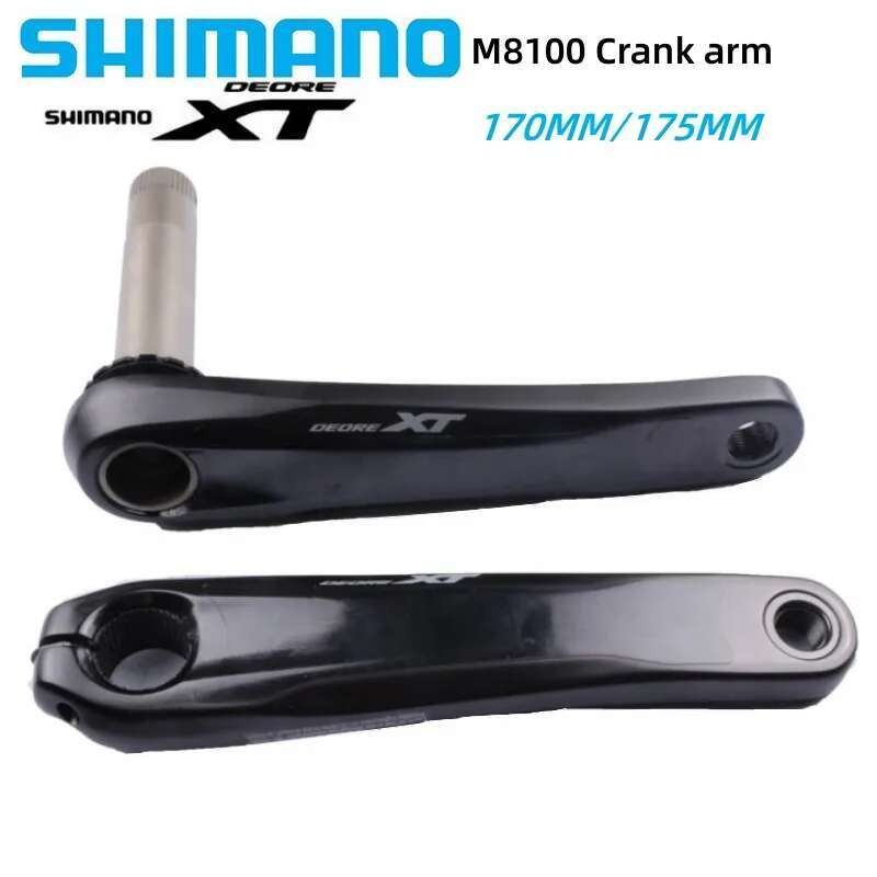 DEORE Shimano XT M8100 Crank Arm 12 Speed 170mm/175mm Crank Sepeda Jalan Untuk MTB Sepeda Asli Ac