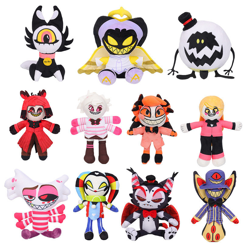 Boneka Mainan  baru hazbin anime bos jahat neraka hotel badut boneka mainan plush