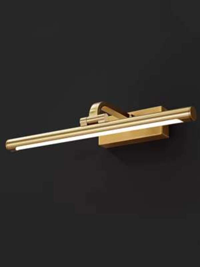 Lampu dinding tembaga murni Amerika postmodern, kabinet kamar mandi klasik Cina baru, lukisan, lampu