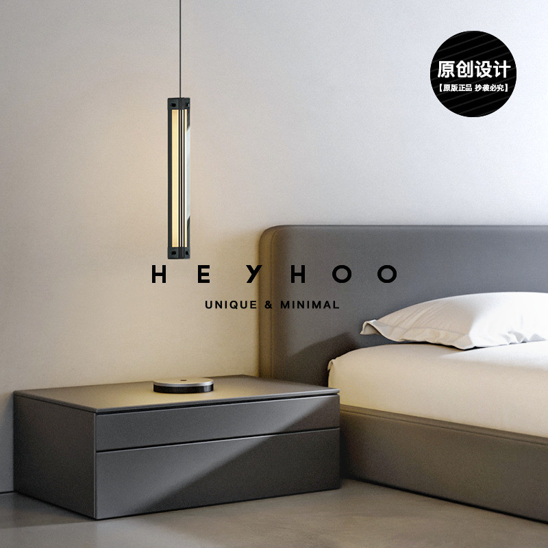 Cahaya pendant kamar tidur minimalis Italia, desainer fashion modern, lampu meja restoran kaca cahay