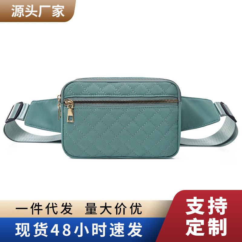 Tas Selempang Bahu Chest Bag  2025 wanita baru Fashionable Waist Warna Solid Kecil Bagus dada segar 