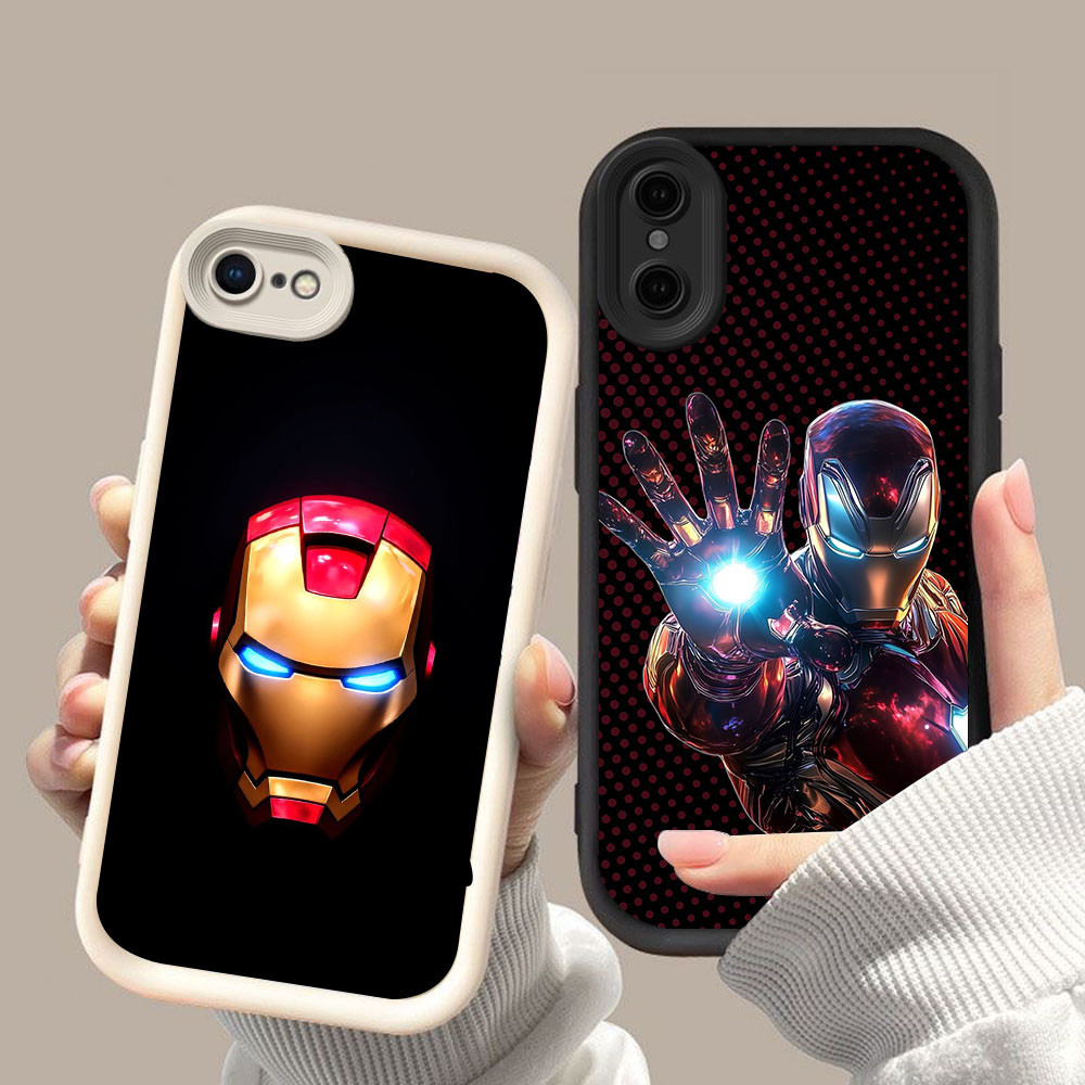 HK-67 Iron Man Shockproof Casing untuk iPhone XR X XS 6 7 8 Max Plus