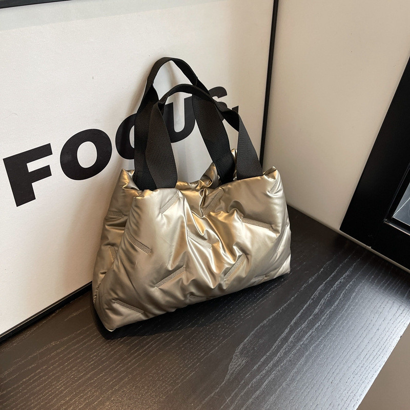 Tas Wanita Terbaru  Wanita baru tangan ketiak sederhana terang wajah katun bulu mengisi tote besar k