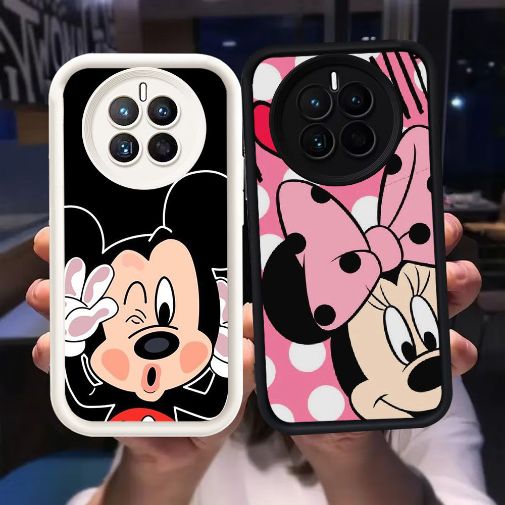Z-40 Mickey Minnie Mouse Putih Hitam Casing untuk Xiaomi POCO X3 C75 Redmi A3 A3X 14C Pro C61