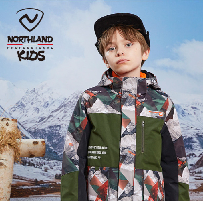 Northland anak-anak plush menyerang musim dingin angin tahan air hangat anak laki-laki 3-dalam-1 jak