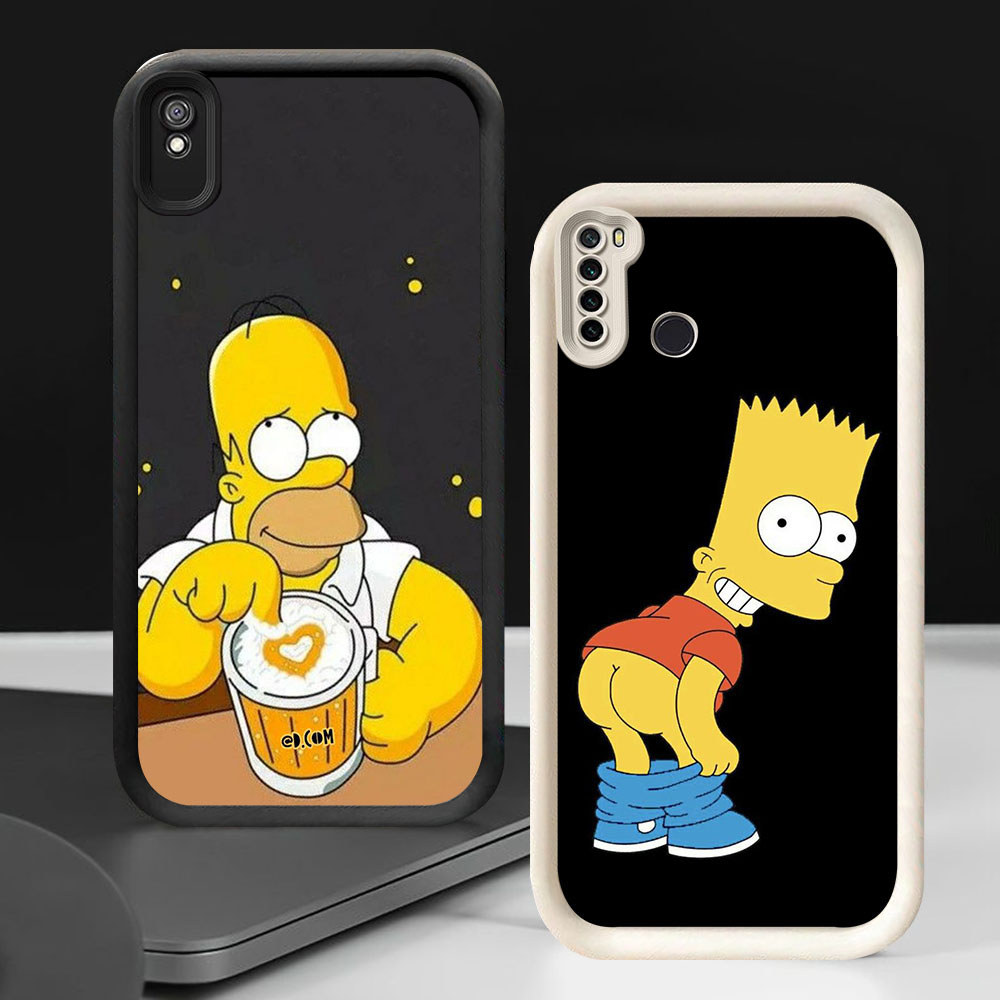 Casing HP Untuk Xiaomi Redmi Note 5 6A 7 9A A5 9T Poco M3 C71 Pro Plus TK-32 The Simpsons