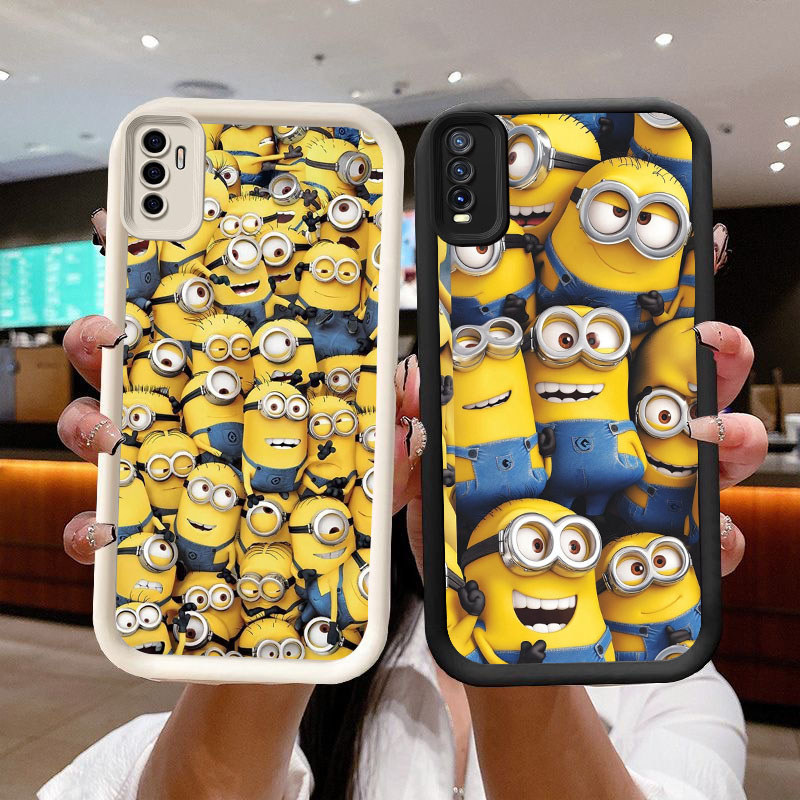 A2-34 Minion Case Lembut Casing untuk VIVO iQOO Z10 NEO Y20 Y20S 10 S1 Y20i Y11S Y12S 13 Turbo Pro 5