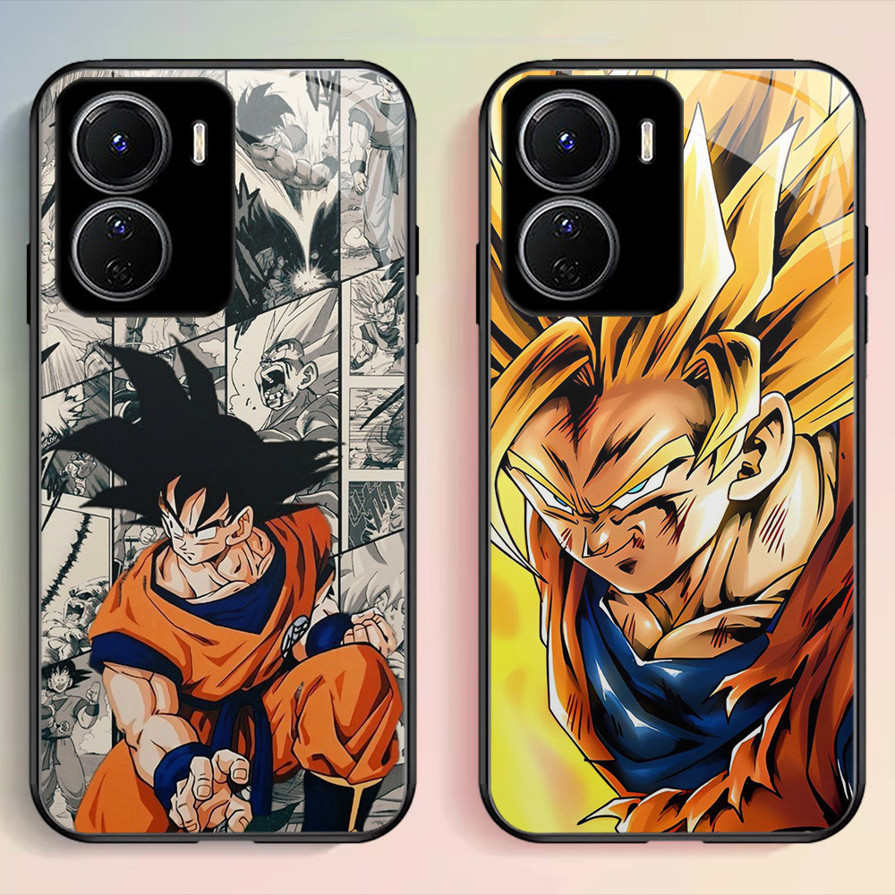 G-25 Dragon Ball Goku HD Kaca Casing untuk OPPO A57S A57 A36 Reno 8 A77S A76 A96 7 A77 Case