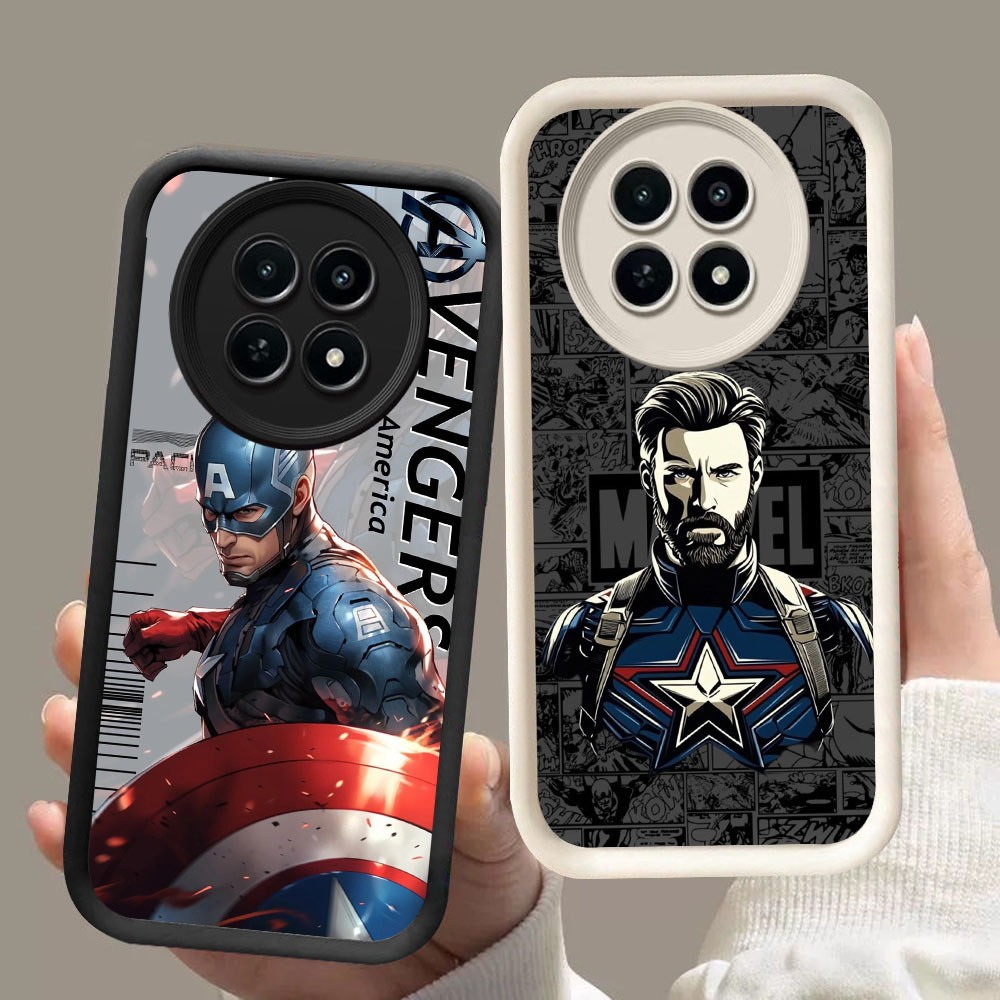Murah Casing HP TPU Realme 12 12X 13 C65 P1 Narzo N65 70 Pro Plus KR-58 Captain America