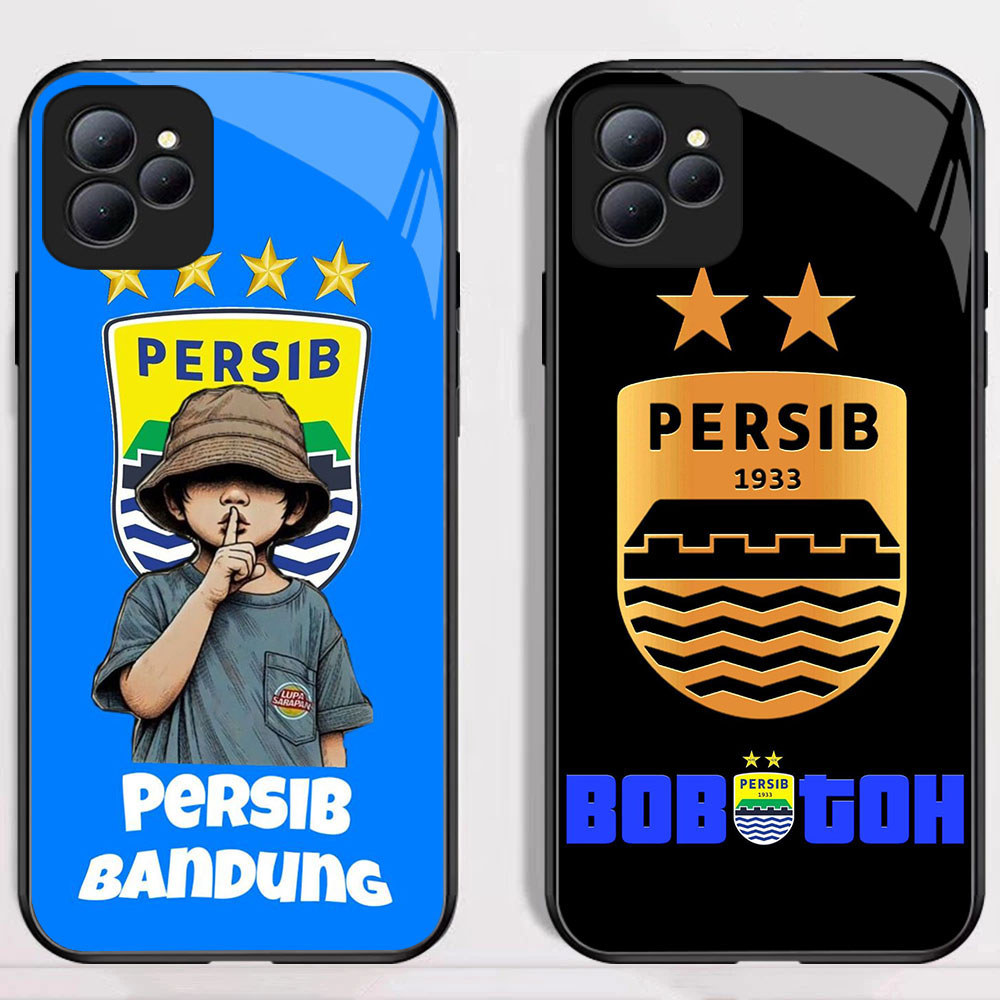 PW-25 Persib Bandung Shockproof KACA Casing untuk Infinix Smart Hot Note 10 11 40 40Pro 7 50Pro 8Pro