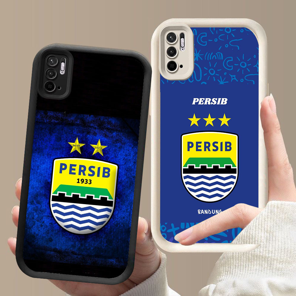 KT-66 Persib Bandung Casing HP Untuk Xiaomi Redmi Note 10 10S 10T POCO M5S M4 Lite Pro