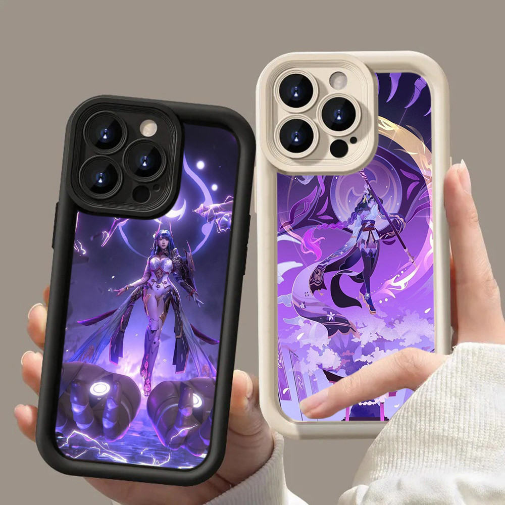 HA53 Genshin Impact Raiden Shogun Untuk Realme Casing hp Softcase Silikon Kasing untuk Realme 5 5i 5