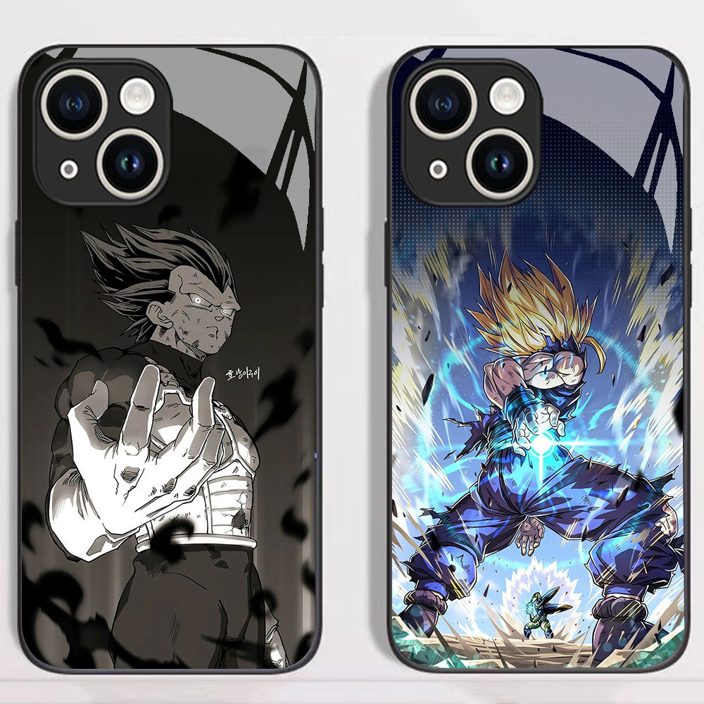 KT-83 Dragon Z Ball HD Glass Casing untuk iPhone 11 13 12 Mini Pro Max