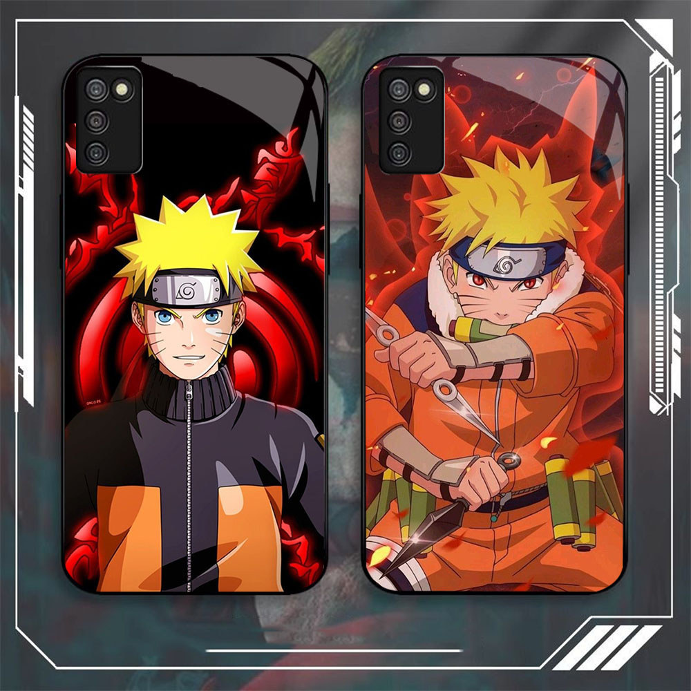 DW-57 Naruto Anime GLASS KACA Casing untuk HP Samsung A71 A03S A02S 164mm A51 M02S 166mm