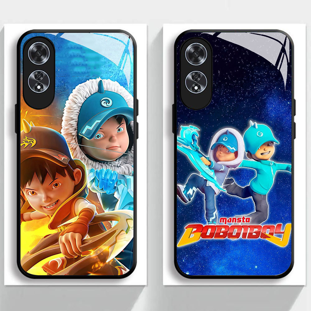 KB-4 BoBoiBoy Nova HD Glass Casing HP OPPO A60 A78 A79 A38 A98 A58 A18 Reno 8T 11 11F