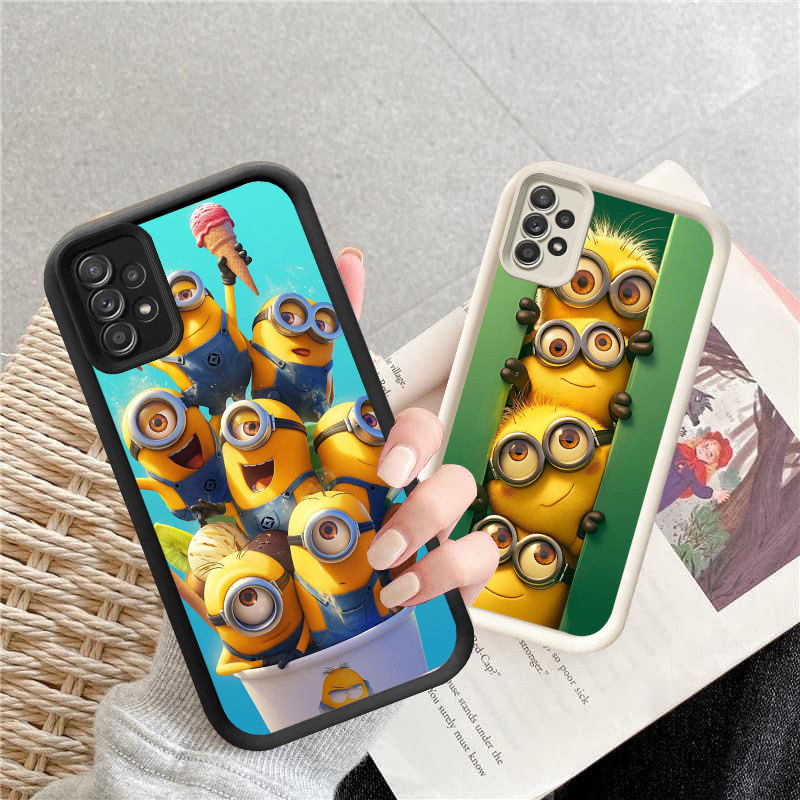 WW-17 Minion Case Lembut Casing untuk Samsung A32 A33 A52 A72 A23 A53 A73 A52S A13 5G