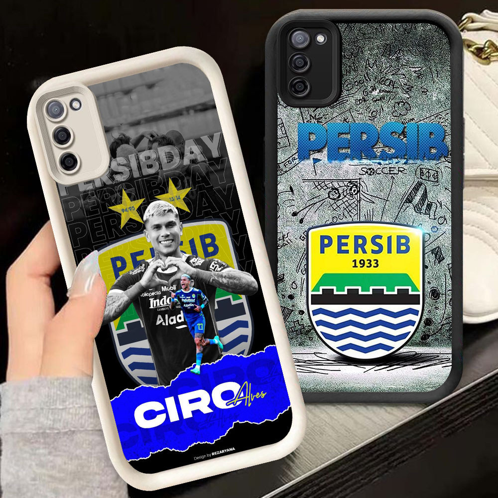 TS-28 Persib Bandung Casing HP Untuk Samsung A03S M30S A31 M02S F02S M21 A71 A02S A51 S20 FE