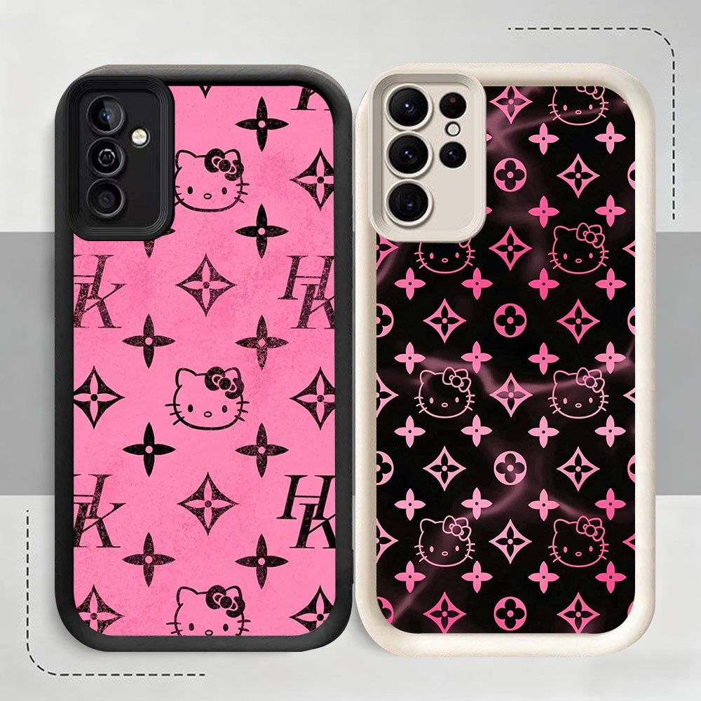 Casing HP Untuk Samsung A55 A54 A05 M04 M15 M12 S25 S24 S21 FE Ultra HR-95 LV Kitty Cat
