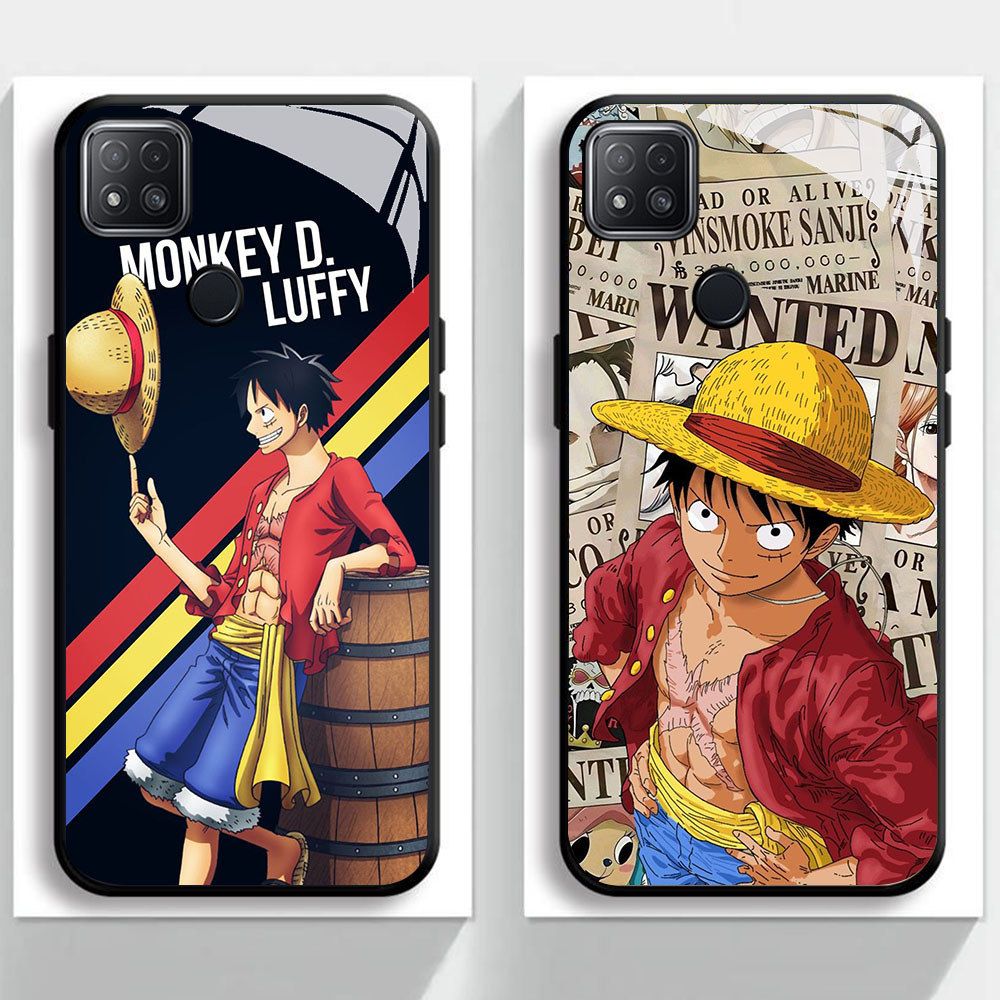 KR-15 Monkey D Luffy HD Glass Casing untuk Xiaomi Redmi 9C 10C 10A 11A 9T 11 12 12C Poco M3 C3 C31 L