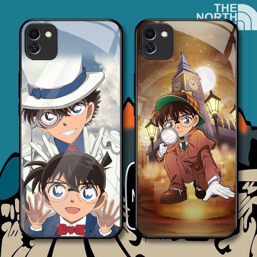 HM-68 Detective Conan HD Glass Casing untuk Samsung A03 A04 A05 M04 F04 A04E Core