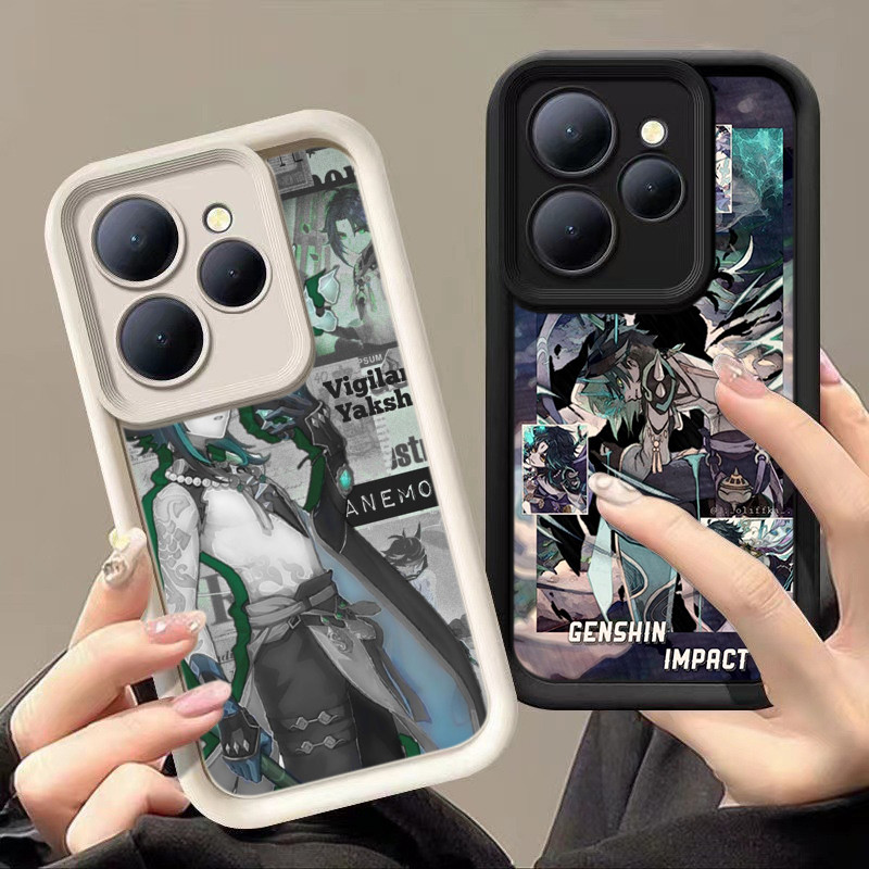 HA42 Genshin Impact game Xiao Untuk Infinix Casing hp Softcase Silikon Kasing untuk Tecno POP 9 8 Ca