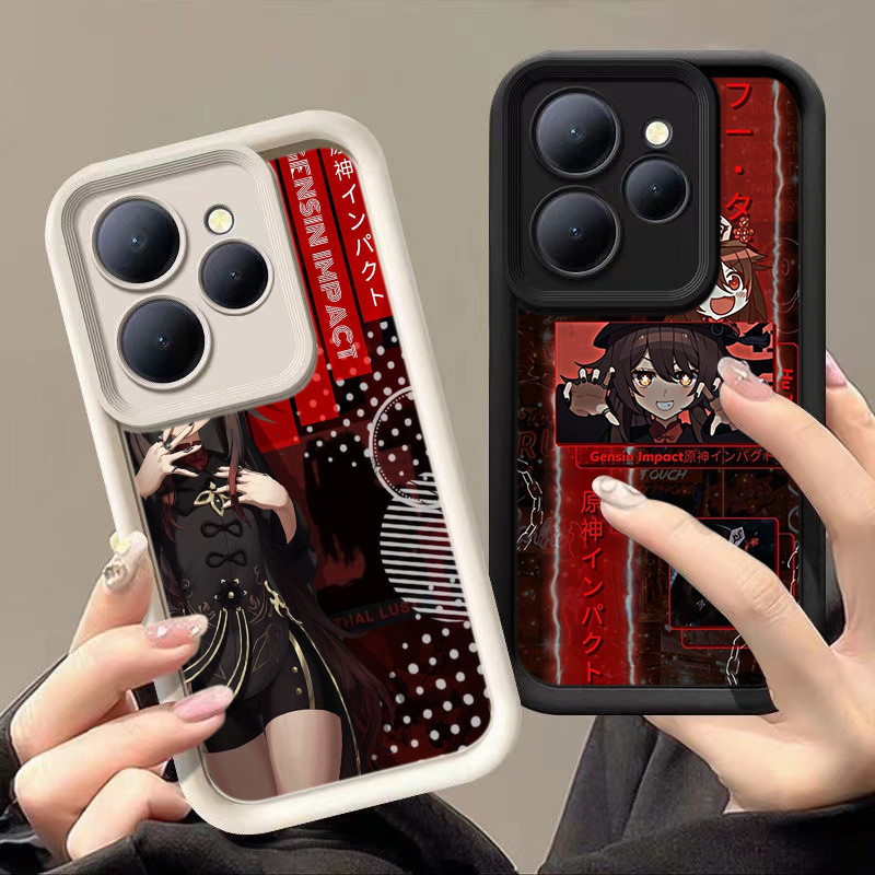 HA47 Genshin Impact Hu tao game Untuk Infinix Casing hp Softcase Silikon Kasing untuk Tecno POP 9 8 
