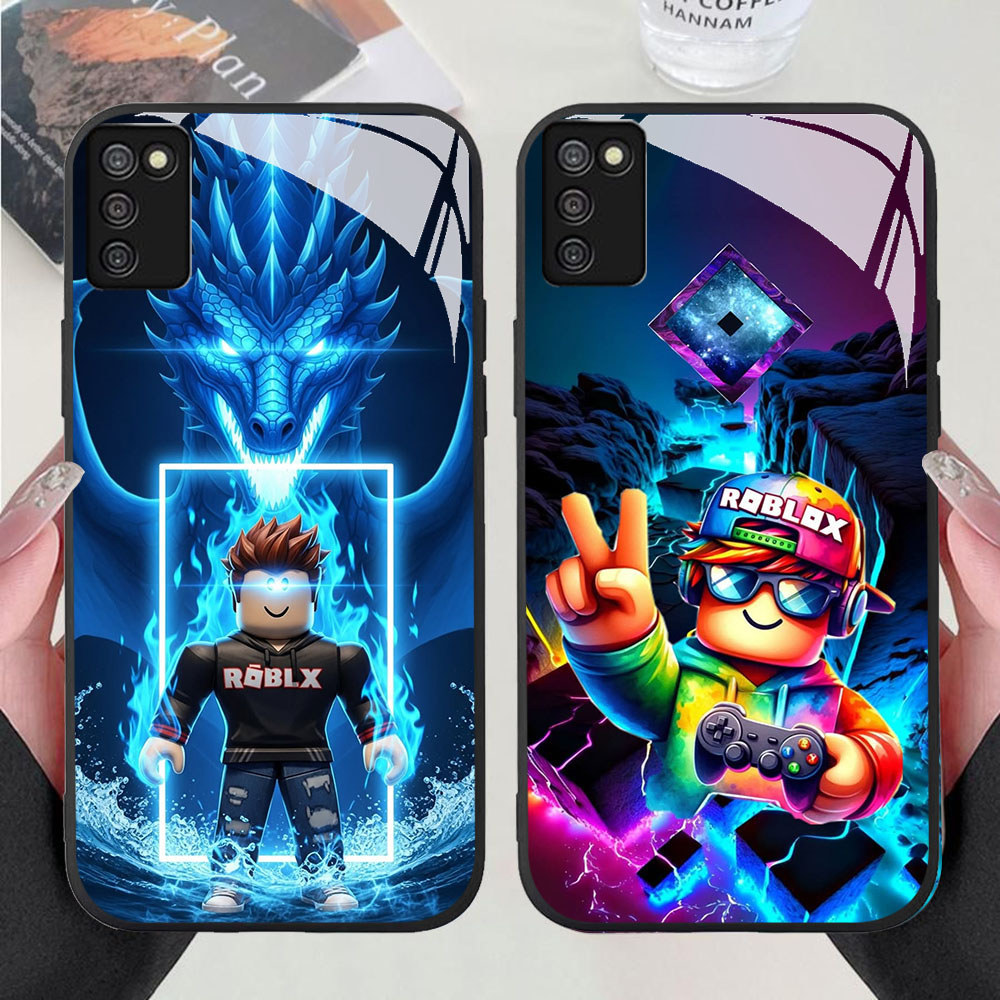 KB-29 Anime Roblox HD Glass Casing untuk Samsung A03S A71 M02S A02S A51