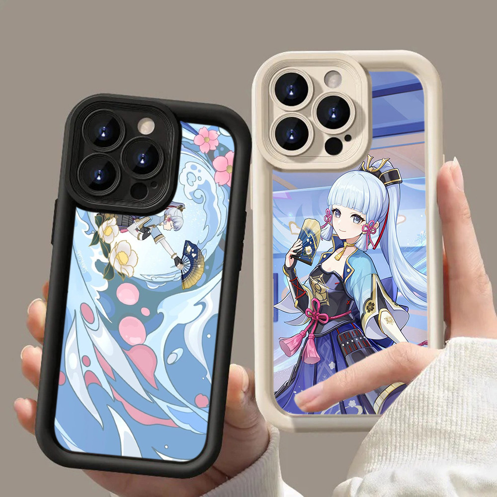 HA77 Kamisato Ayaka Genshin Impact game Untuk Realme Casing hp Softcase Silikon Kasing untuk Realme 