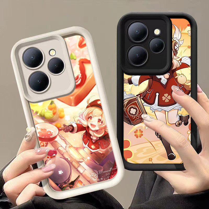 HA51 Genshin Impact Klee Untuk Infinix Casing hp Softcase Silikon Kasing untuk Tecno POP 9 8 Camon 4