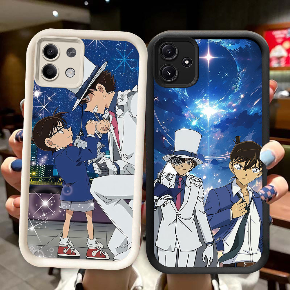 TS-2 Detective Conan Casing HP Untuk Xiaomi Redmi Note 12 13 14 Pro
