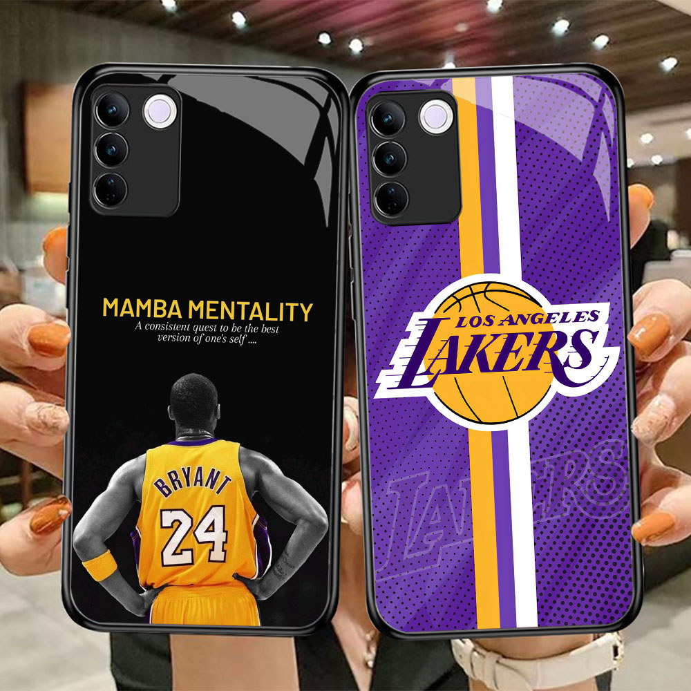 KR-85 NBA Jordan Kobe HD Glass Casing untuk VIVO V27E V29 V30 V23 Y200E T3 Y100 V27 V29E V23E Y200 L