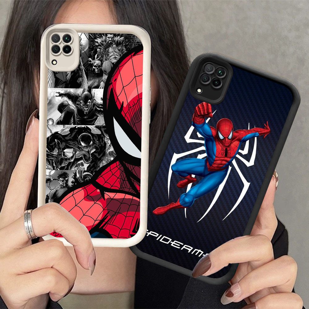 Casing HP Untuk Samsung A12 A22 J2 J4 J6 J7 A03 Core Prime Pro Plus KR-43 Marvel SpiderMan