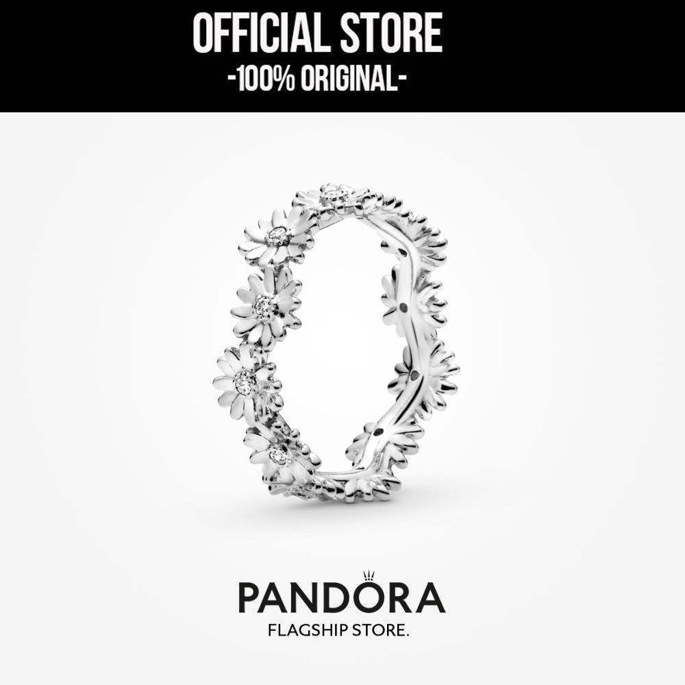 Pandora Sparkling Daisy Flower Crown Ring Cincin Wanita Manis & Elegan | Perhiasan Cantik Untuk Hadi