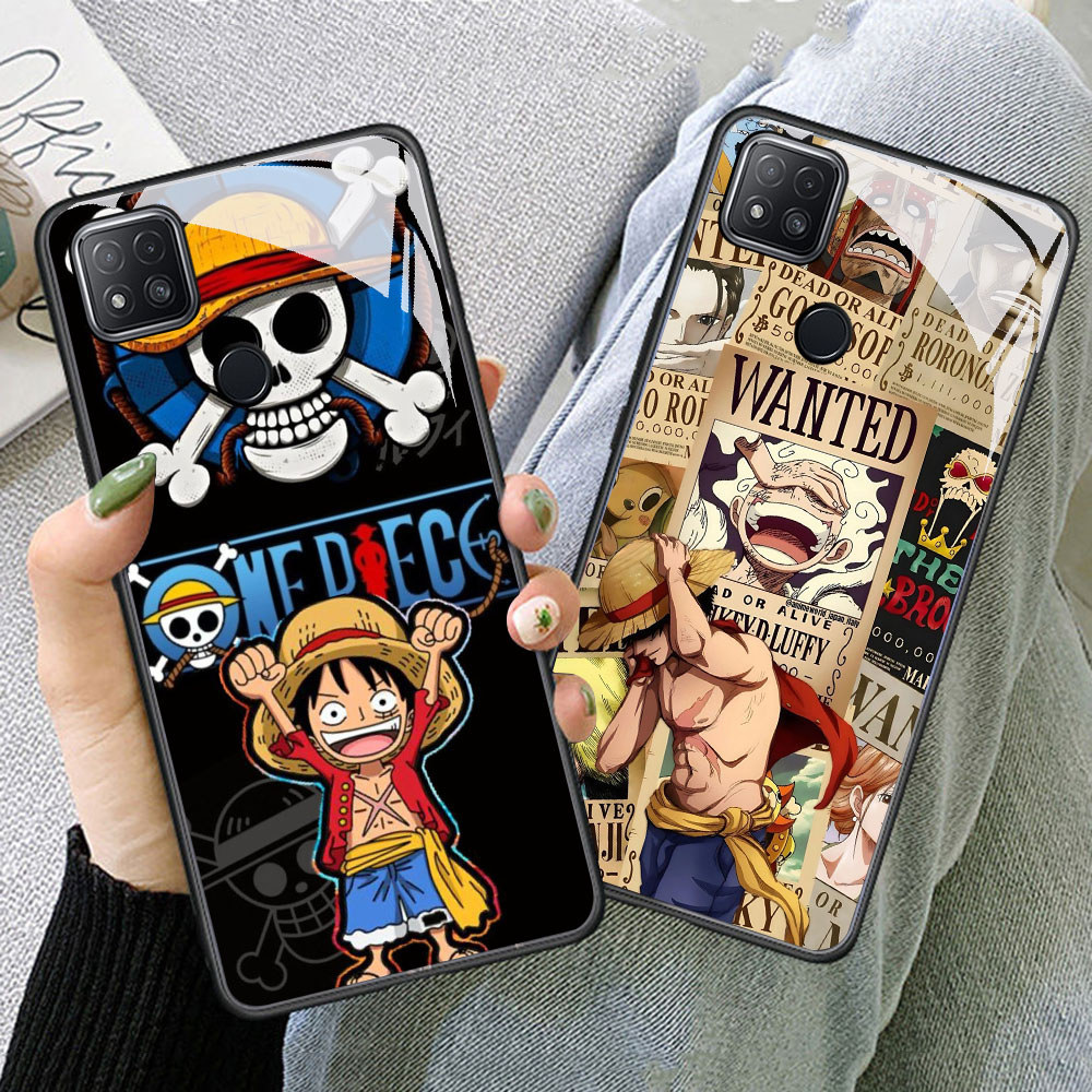 TS-78 Monkey D Luffy HD Glass Casing untuk Xiaomi Redmi 9C 10C 10A 11A 9T 11 12 12C Poco M3 C3 C31 L