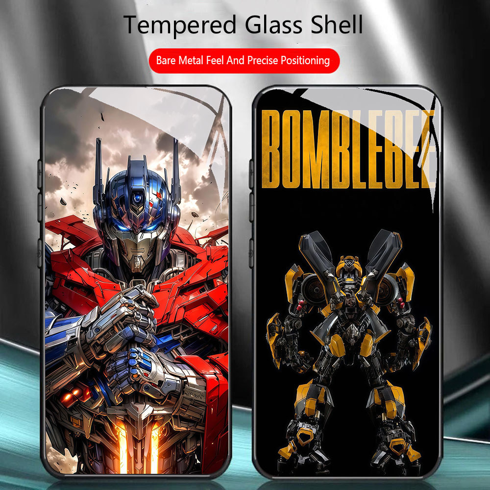 TS-31 Transformers Bumblebee HD Glass Casing untuk VIVO Y16 Y15S Y01 Y56 Y36 Y27S Y15A Y36i Y17S iQO