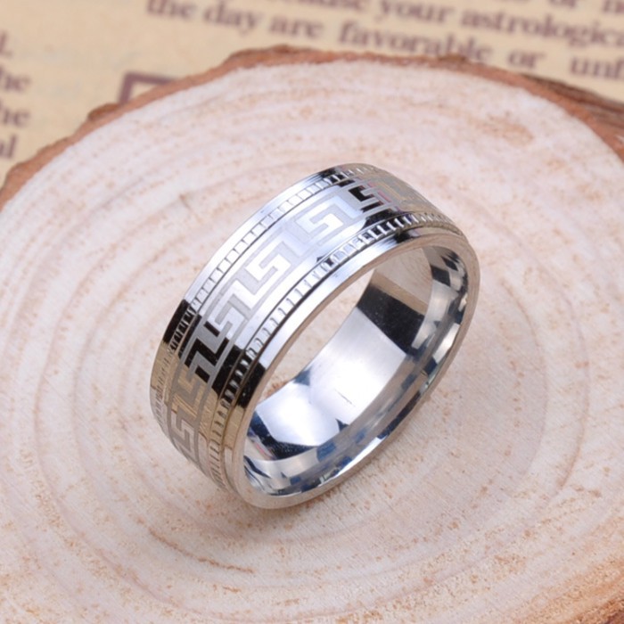 Fashionable Men's Titanium Steel Ring, Personalized Accessory Ring, Non-fading Men's Ring