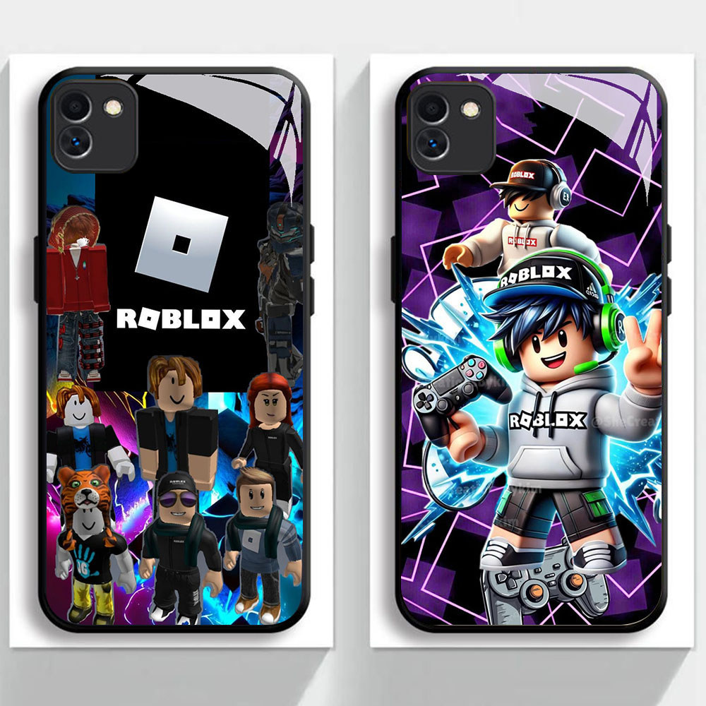 KB-29 Anime Roblox HD Glass Casing untuk Samsung A03 A04 A05 M04 F04 A04E Core