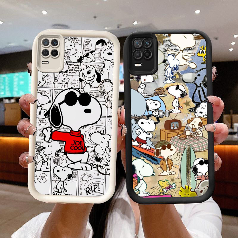 A2-58 Snoopy Case Lembut Casing untuk OPPO Realme Narzo V13 A54 Q3 8S 8 30 Pro 5G