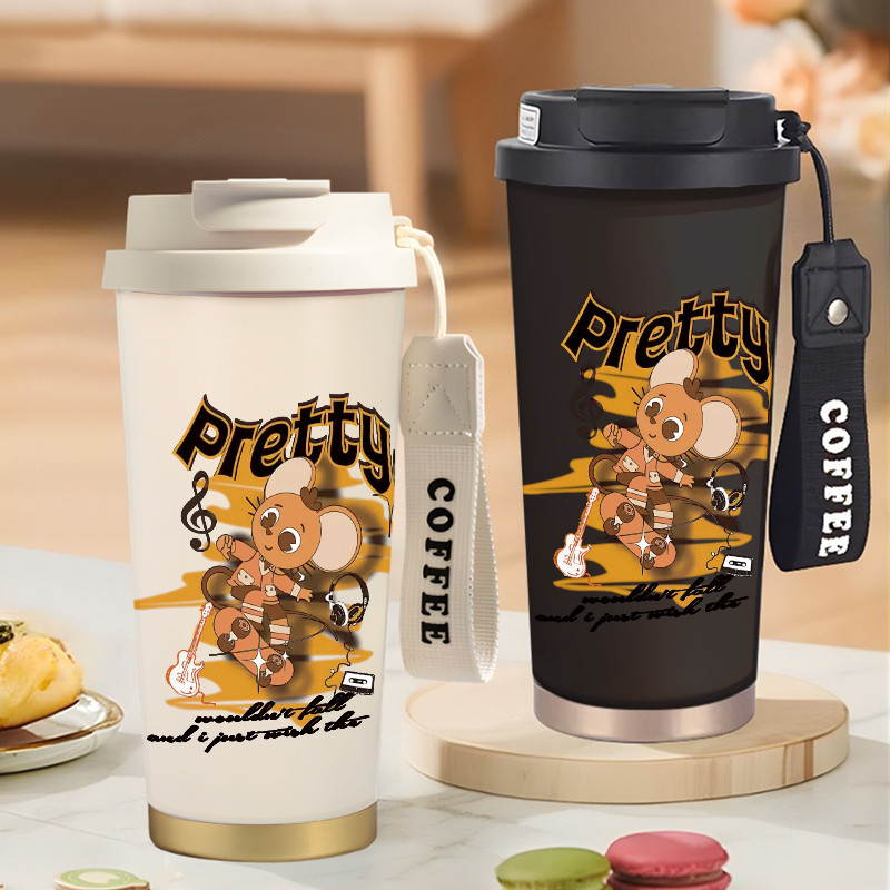 Botol Minum Anak Cute Monster Crew 500ML SUS316 BPA Free | Anti Bocor 100% | Tahan Panas & Dingin 12