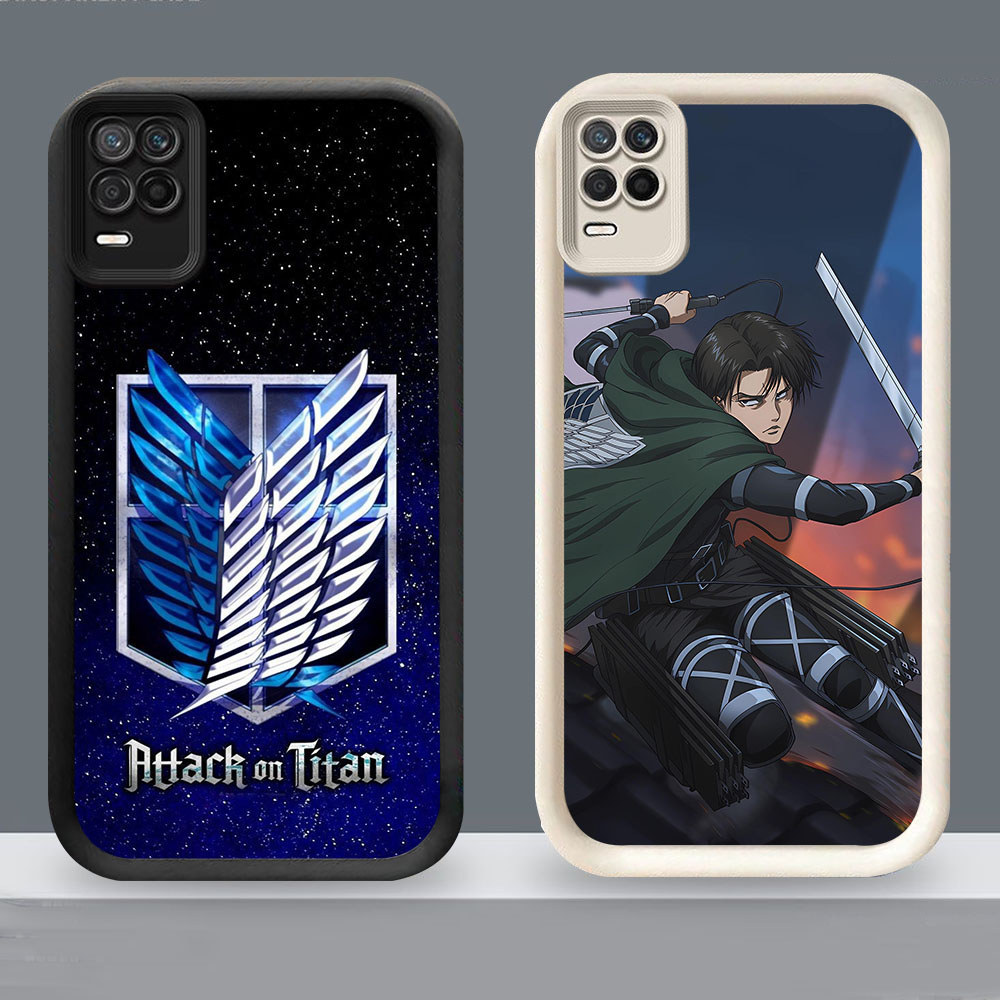 HM-32 Attack on Titan Murah Casing HP TPU Anti Gores Realme 8 8S 12 C67 V13 Q3 Narzo 30 Lite Pro