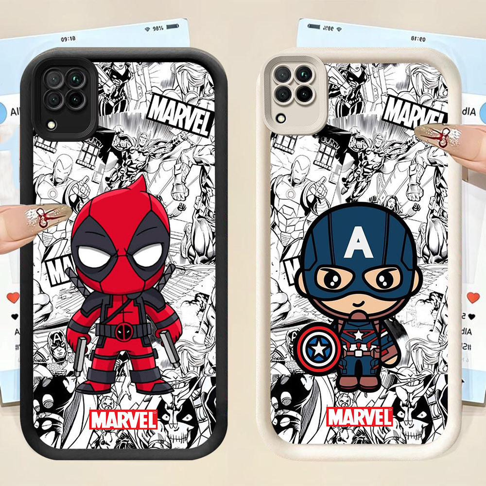 KT-11 Cartoon Marvel Groot Spiderman Casing HP Untuk Samsung A12 A22 J2 J4 J6 J7 A03 Core Prime Pro 