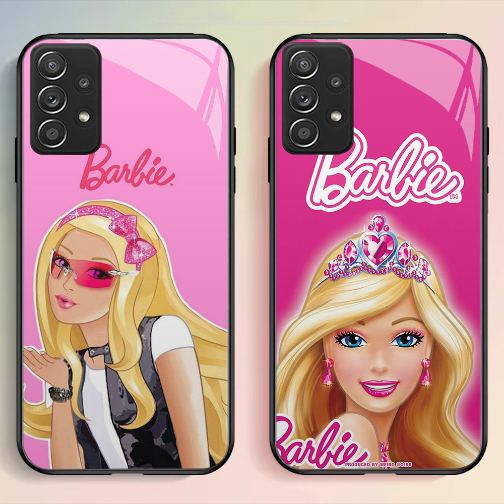 G-65 Barbie Girl HD Kaca Casing untuk Samsung A52 A23 A52S A13 A73 A33 A72 A32 A53 5G Case