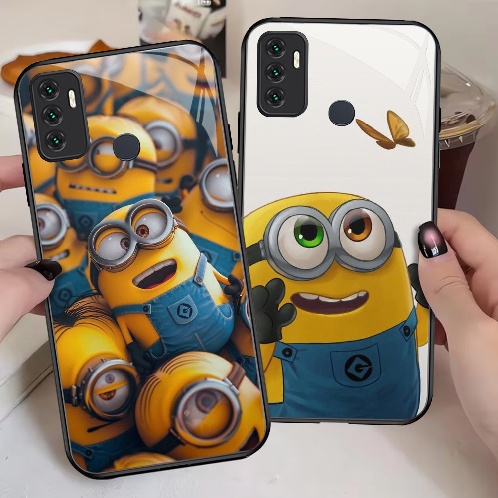 G-44 Minion HD Kaca Casing untuk OPPO Reno A91 6Z 3 4 6 A33 A53 A31 A32 A53S 5 5G Case