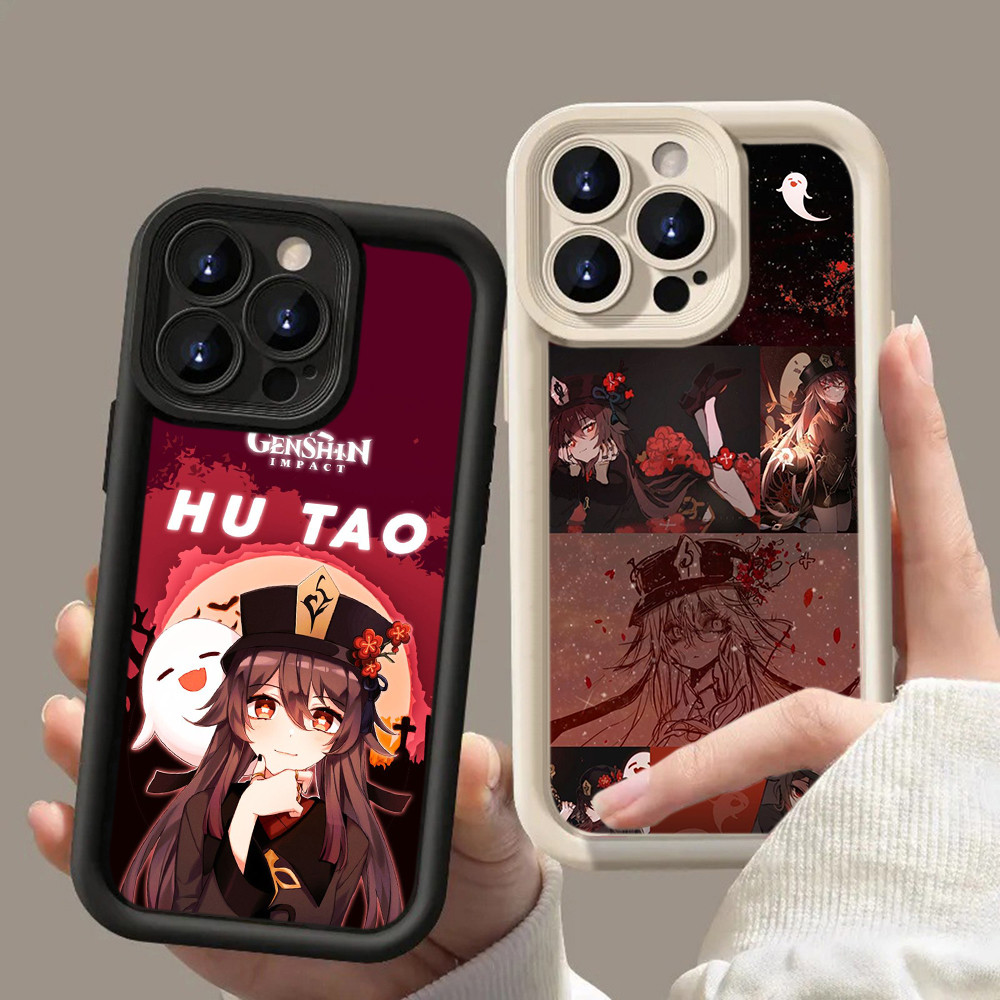 HA28 Game Genshin Impact Hu tao Untuk Realme Casing hp Softcase Silikon Kasing untuk Realme C11 2021